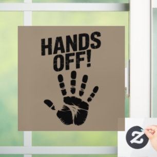 Hands Off My Country My Body Medicare Political  Window Cling