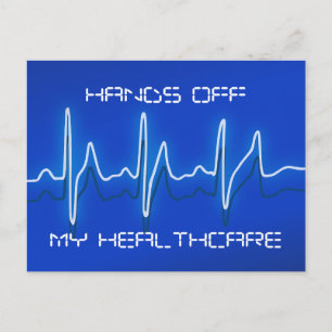 Hands Off My Healthcare Postcard