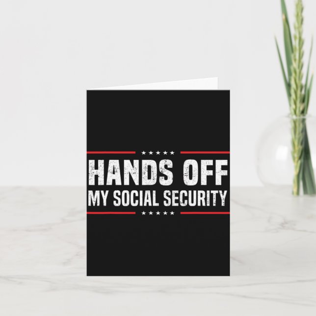 Hands Off My Social Security  Card (Front)