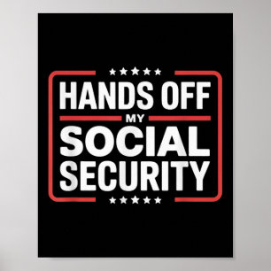 Hands Off My Social Security Protest Men And Women Poster