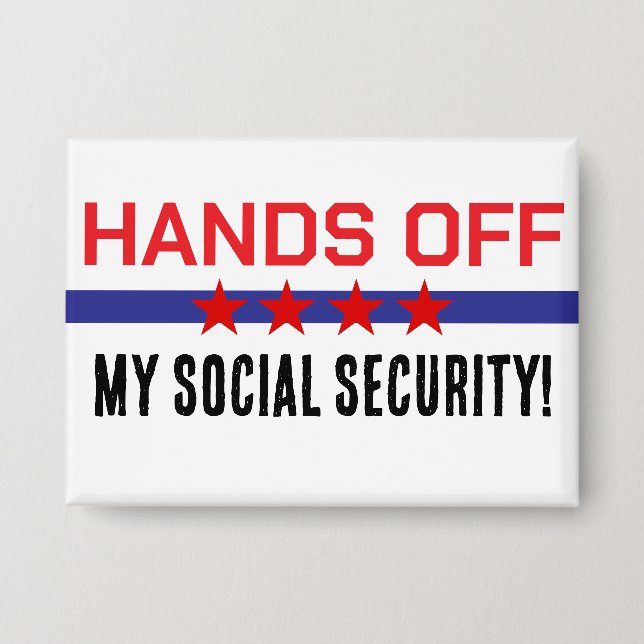 Hands off My Social Security Red White Blue (Front)