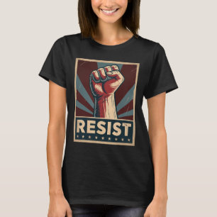 Hands Off Our Democracy - Resist - Clic Vintage Fi T-Shirt