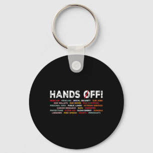 Hands Off Our Social Programs Stand Up For Justice Key Ring