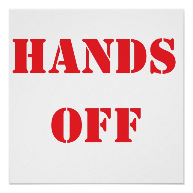 Hands Off, Poster (Front)
