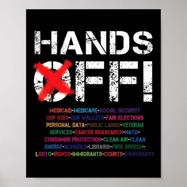 Hands Off Protest 2  Poster (Front)