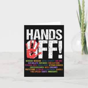 Hands Off Protest April 5th Resistance Anti Trump Card