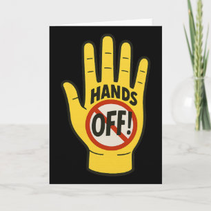 Hands Off Protest April 5th Resistance Anti Trump Card