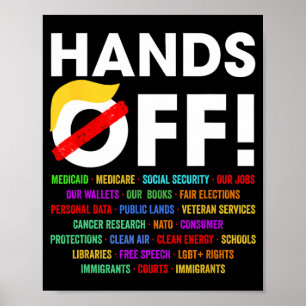 Hands Off Protest Saturday April 5 Men Women 5 Poster