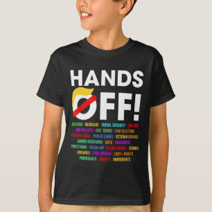 Hands Off Protest Saturday April 5 Men Women 5  T-Shirt