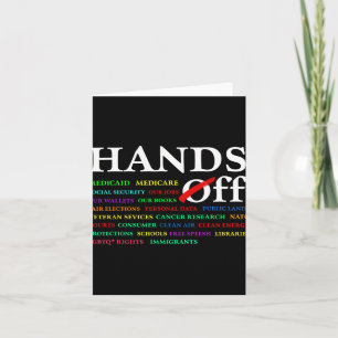 Hands Off Protest Saturday April 5 Men Women 7 Card