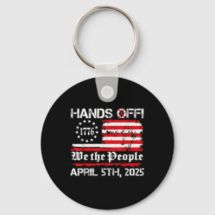Hands Off Protest Saturday April 5 Usa Flag Men Wo Key Ring