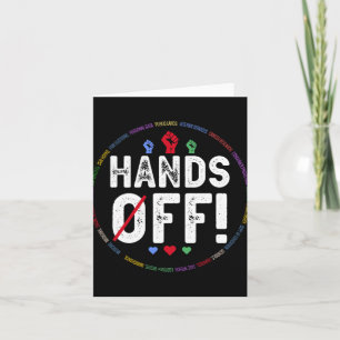 Hands Off Protest Social Security And Medicare Pro Card