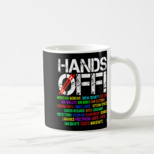 Hands Off Protest Social Security And Medicare Pro Coffee Mug