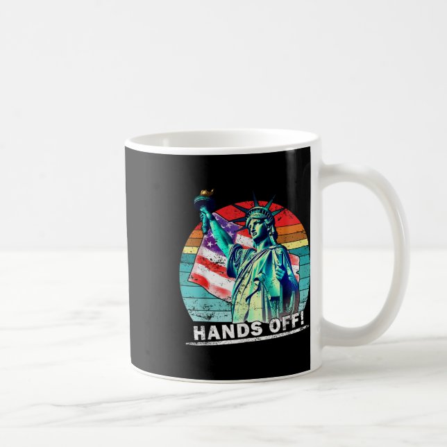 Hands Off Protest Social Security And Medicare Pro Coffee Mug (Right)