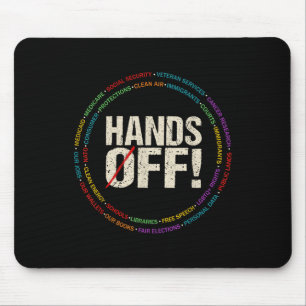 Hands Off Protest Social Security And Medicare Pro Mouse Mat