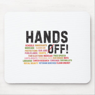 Hands Off Protest Social Security And Medicare Pro Mouse Mat