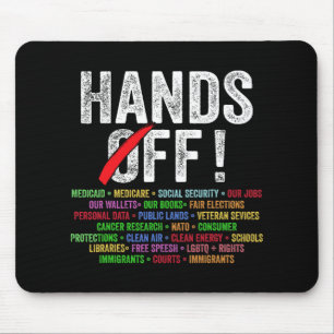 Hands Off Protest Social Security And Medicare Pro Mouse Mat