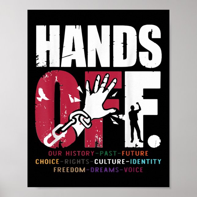 Hands Off Protest Social Security And Medicare Pro Poster (Front)