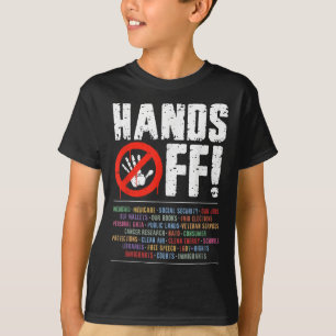 Hands Off Protest Social Security And Medicare Pro T-Shirt