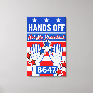 Hands Off Protester Canvas Print