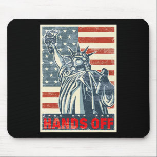 Hands Off Resist Resistance Save Democracy And Soc Mouse Mat