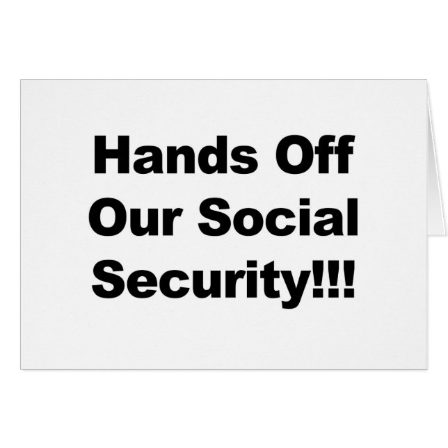 Hands Off Social Security (Front Horizontal)