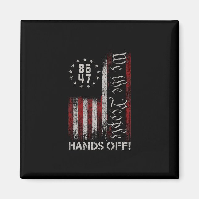 Hands Off Social Security Medicare Medicaid Protes Magnet (Front)