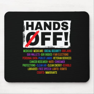 Hands Off Social Security Protest Resist Save Demo Mouse Mat