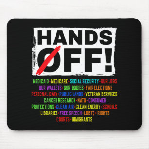 Hands Off Social Security Protest Resist Save Demo Mouse Mat