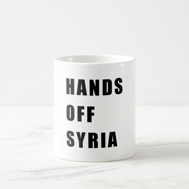 Hands off Syria Coffee Mug (Center)