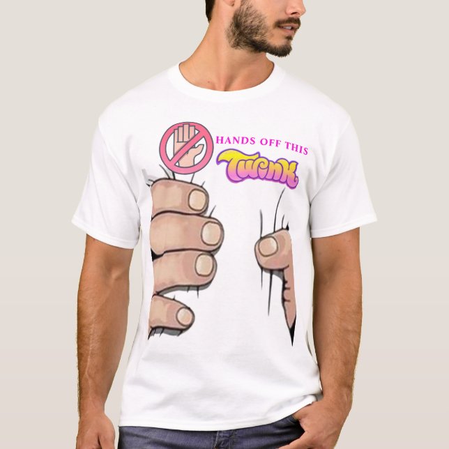 Hands Off This TWINK! LGBT Gay Pride T-Shirt (Front)