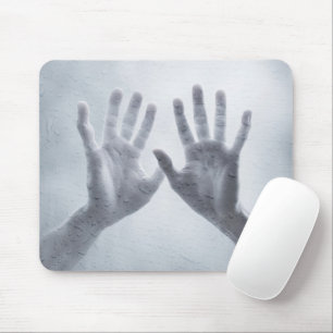 Hands On Wet Steamy Glass Mouse Mat