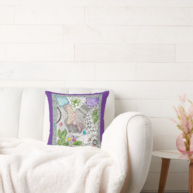 Hands Over Hearts Pillow (Couch)