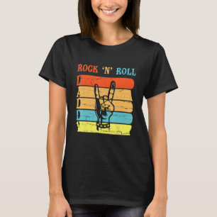Hands Rock And Roll Daddy Happy Father Day To Me Y T-Shirt