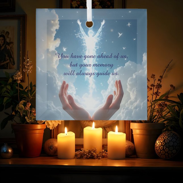 Hands Set the Soul Free, You have gone sympathy  Glass Tree Decoration (Creator Uploaded)
