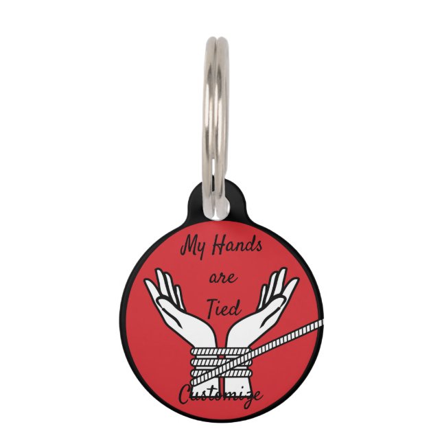 Hands Tied Thunder_Cove  Pet Tag (Front)