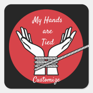Hands Tied Thunder_Cove  Square Sticker