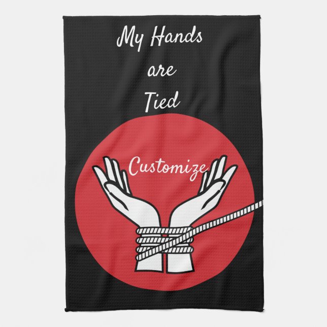 Hands Tied Thunder_Cove  Tea Towel (Vertical)