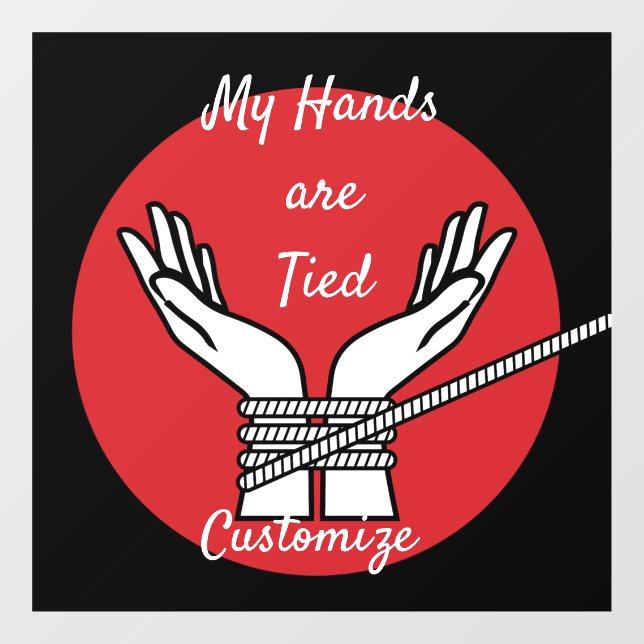 Hands Tied Thunder_Cove Window Cling (Sheet)