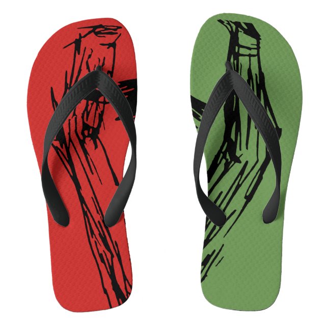 HANDS UP! DONT SHOOT! FLIP FLOPS (Footbed)