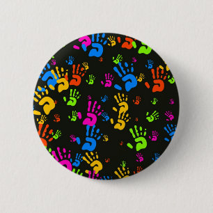 Hands Wallpaper 6 Cm Round Badge