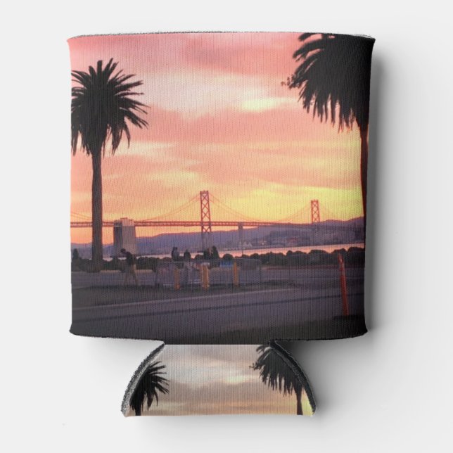 hands warm, drinks cold can cooler (Front)