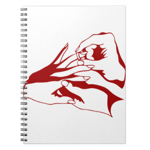 Hands Wedding Rings Give Take Marry Notebook