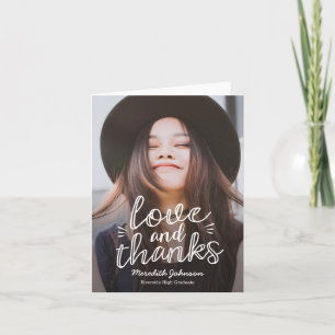 Handscript Happiness EDITABLE COLOR Thank You Card