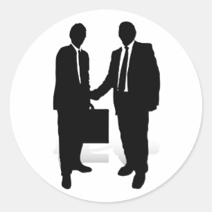 Handshake Classic Round Sticker