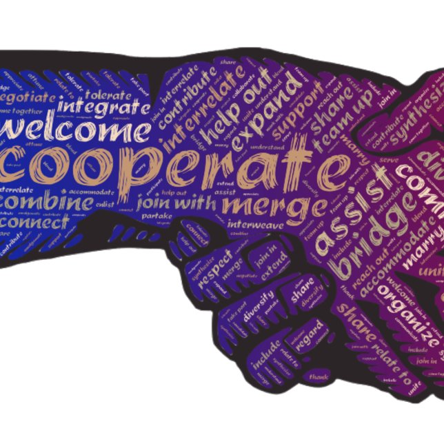 Handshake Connect Inspirational Word Art Poster (Creator Uploaded)