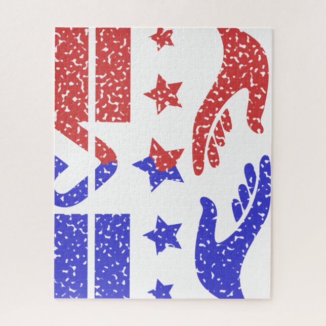 Handshake of national duty jigsaw puzzle (Vertical)