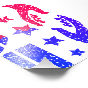 Handshake of national duty photo print