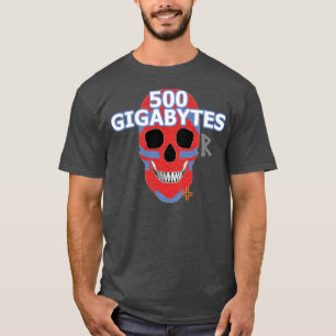 HANDSKULL 500 Gygabytes t-shirt basic B2