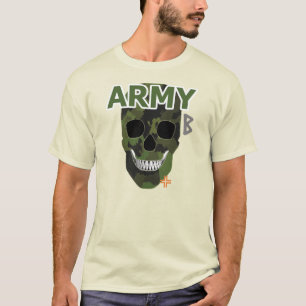 HANDSKULL Army t-shirt basic B2